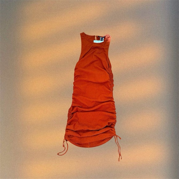 Rust Color Dress - Picture 1 of 3